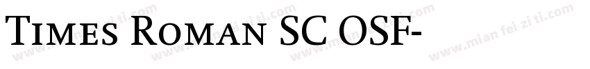 Times Roman SC OSF字体转换